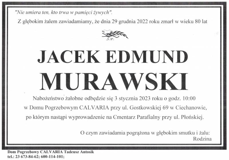 Jacek Edmund Murawski