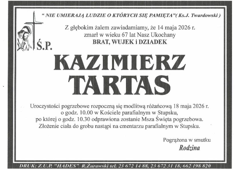 KAZIMIERZ TARTAS