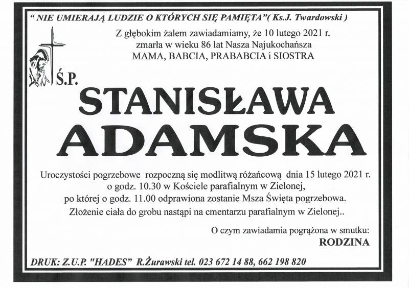 STANISŁAWA ADAMSKA