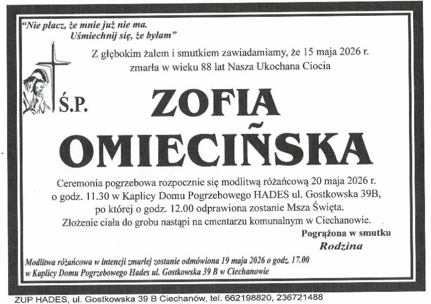 ZOFIA OMIECIŃSKA