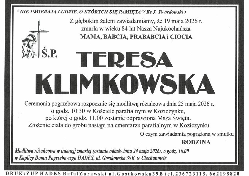 TERESA KLIMKOWSKA