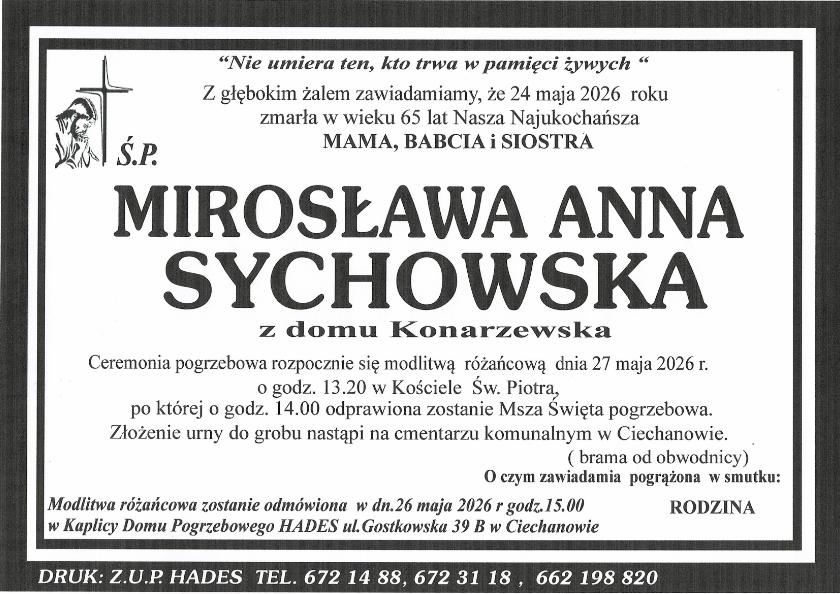 MIROSŁAWA ANNA SYCHOWSKA