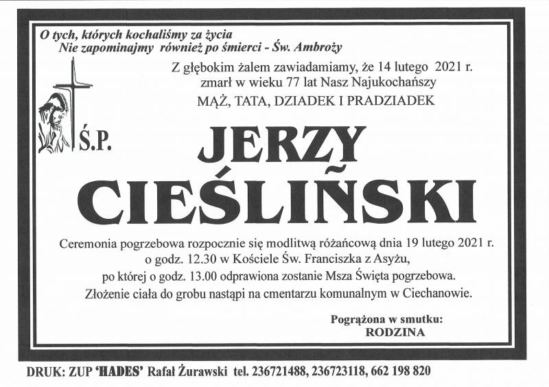 JERZY CIEŚLIŃSKI