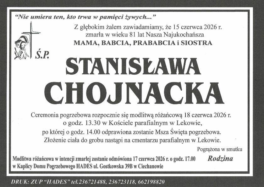 STANISŁAWA CHOJNACKA