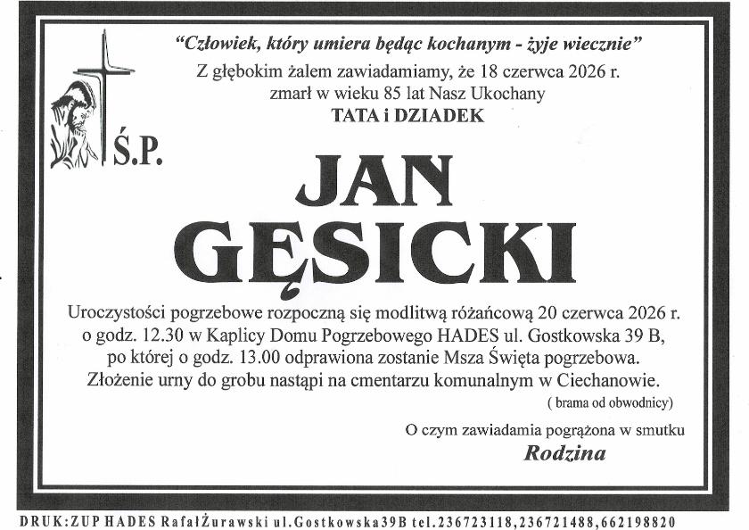 JAN GĘSICKI