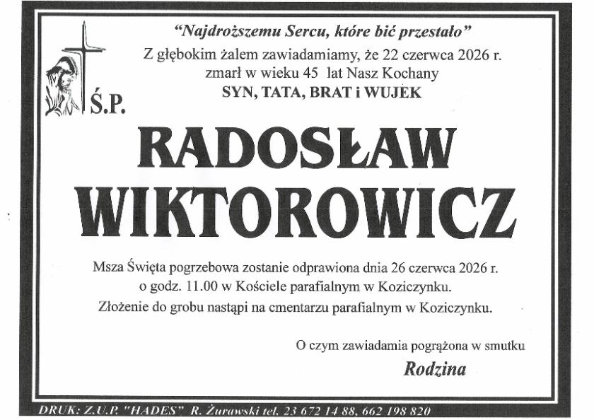 RADOSŁAW WIKTOROWICZ
