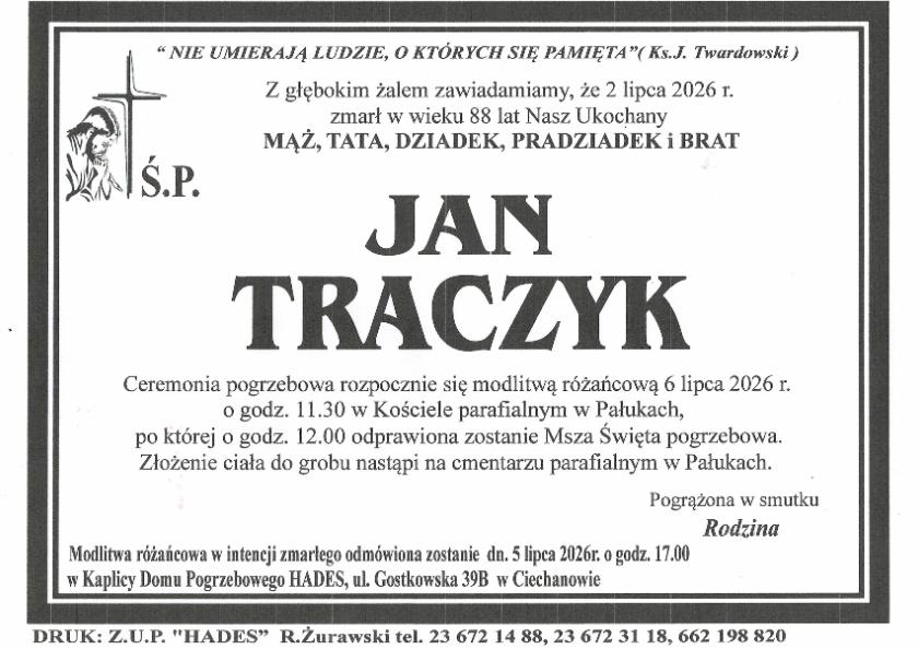 JAN TRACZYK