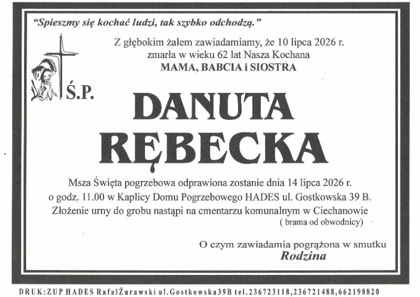 DANUTA RĘBECKA