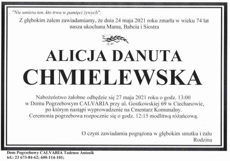 Alicja Danuta Chmielewska