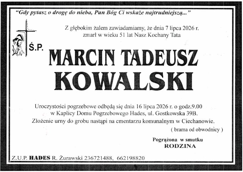 MARCIN TADEUSZ KOWALSKI