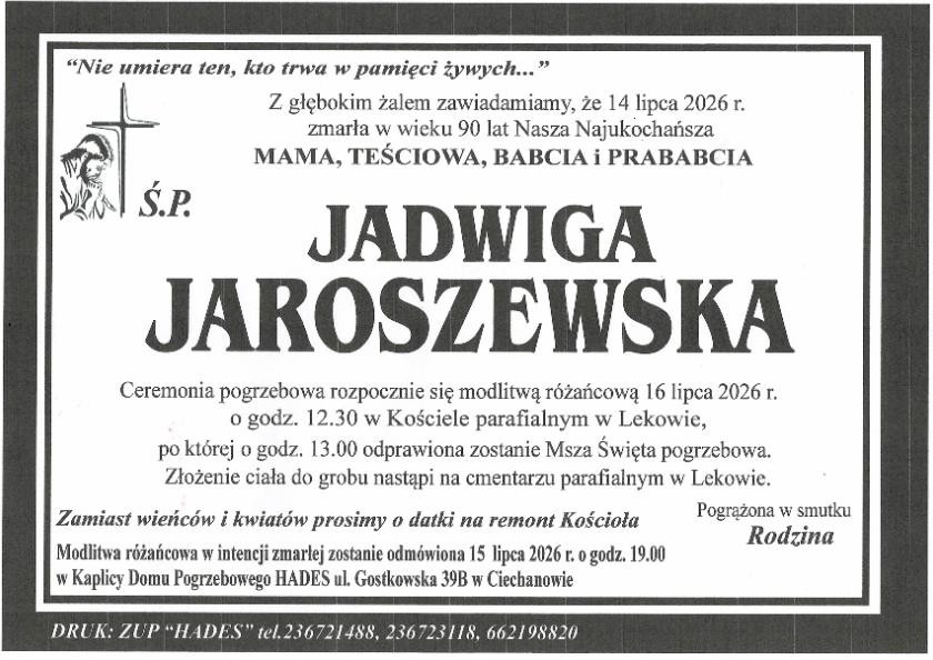 JADWIGA JAROSZEWSKA