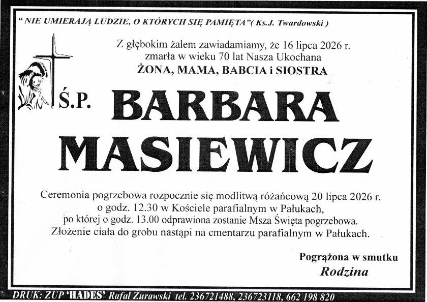 BARBARA MASIEWICZ