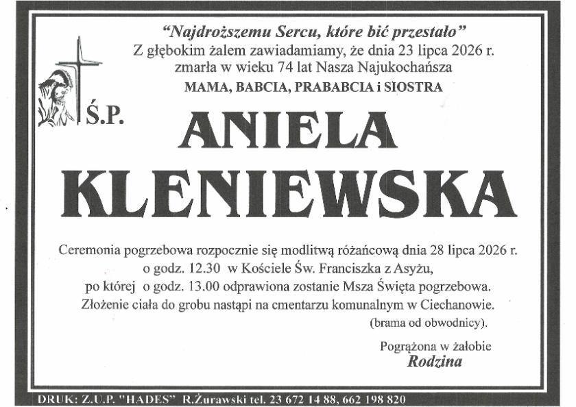 ANIELA KLENIEWSKA