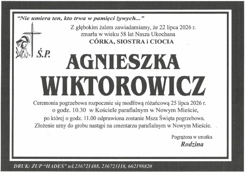 AGNIESZKA WIKTOROWICZ 