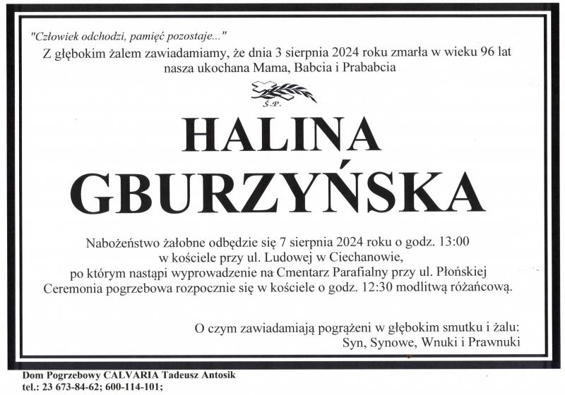 Halina Gburzyńska