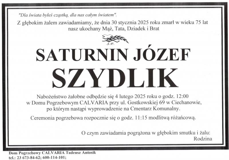 Saturnin Józef Szydlik