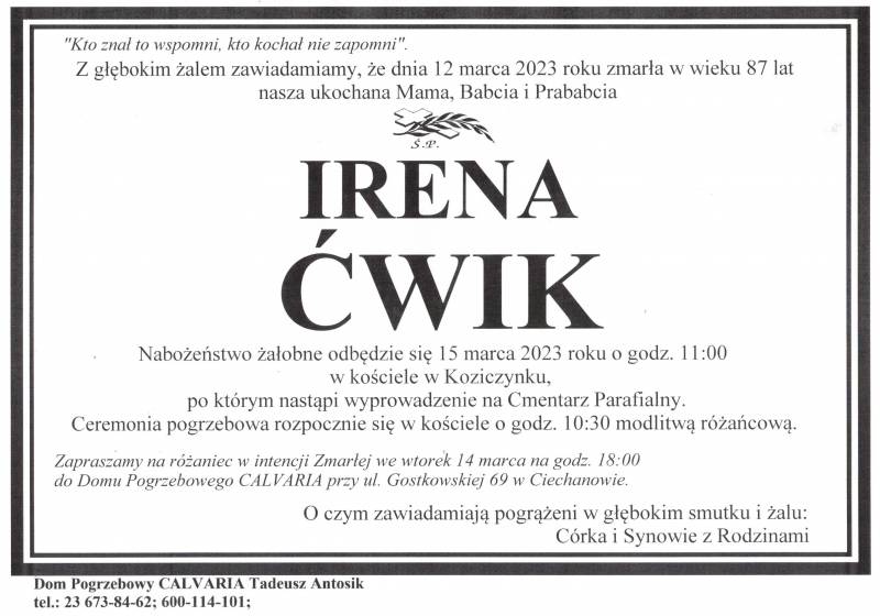 Irena Ćwik