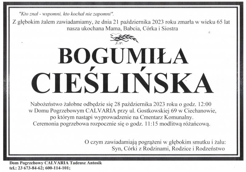 Bogumiła Cieślińska