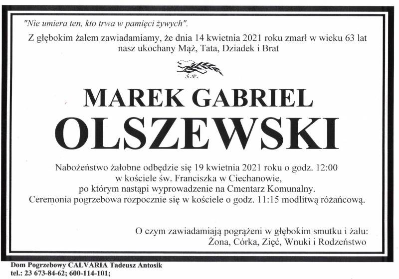 Marek Gabriel Olszewski
