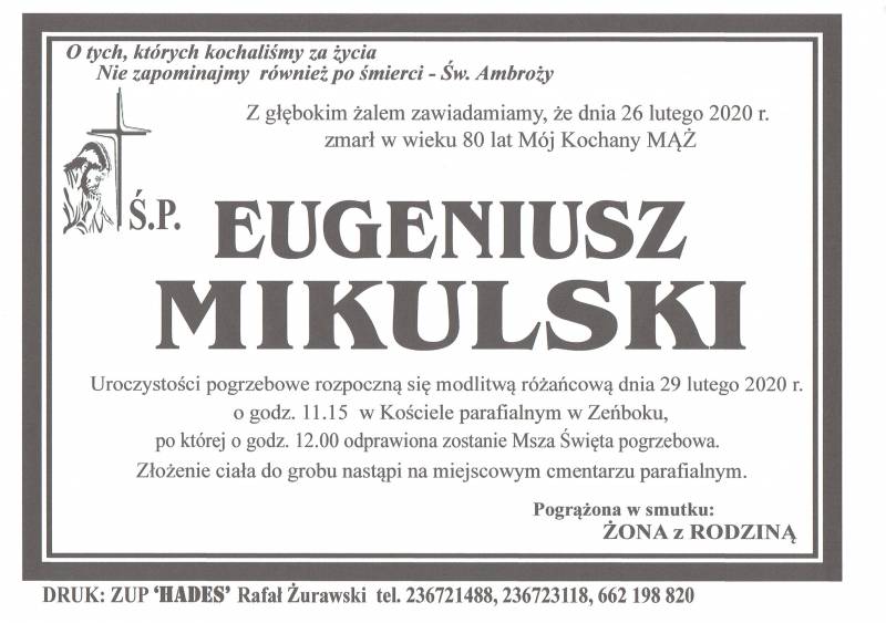 EUGENIUSZ MIKULSKI
