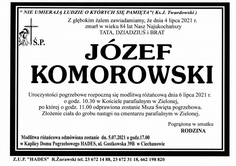 JÓZEF KOMOROWSKI
