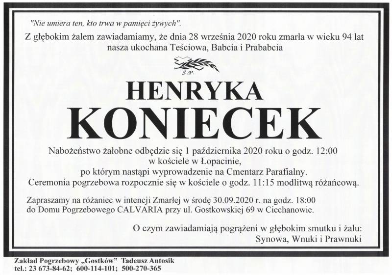 Henryka Koniecek