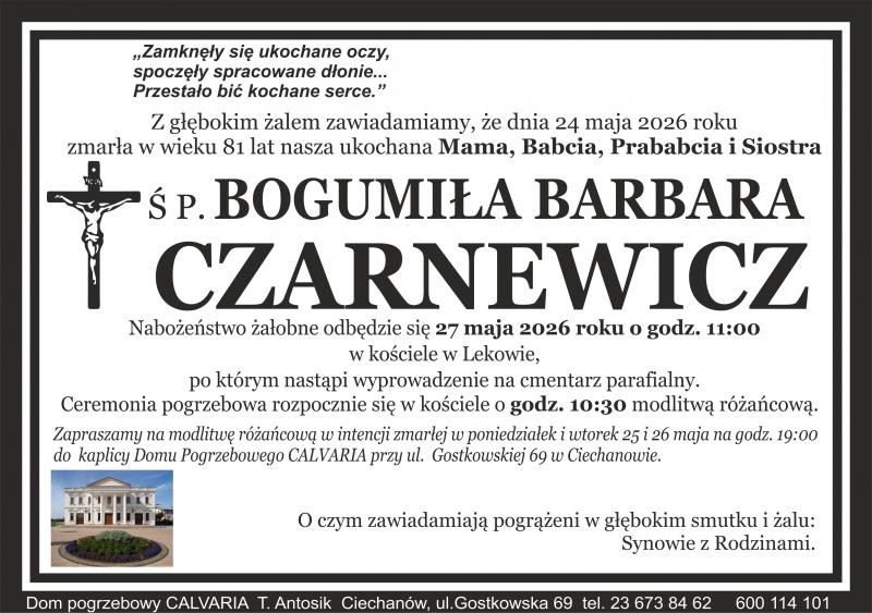 Bogumiła Barbara Czarnewicz