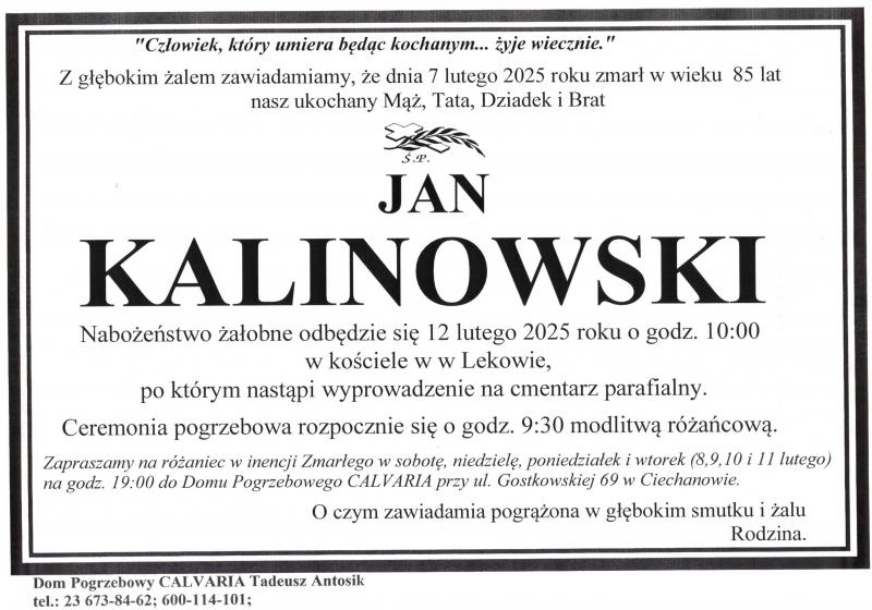 Jan Kalinowski