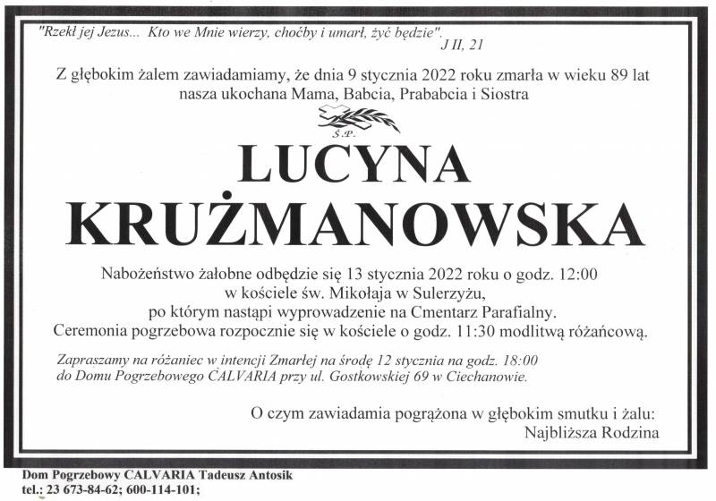 Lucyna Krużmanowska