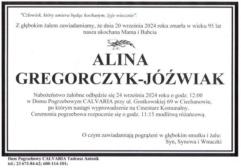 Alina Gregorczyk-Jóźwiak