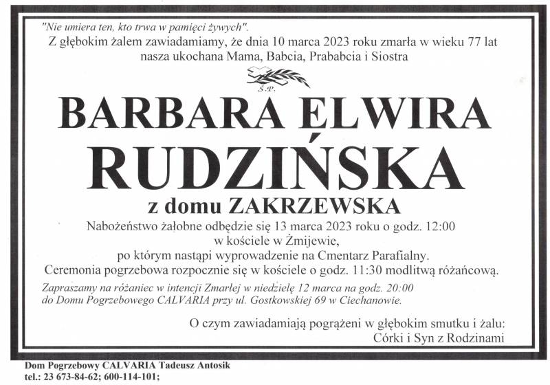 Barbara Elwira Rudzińska