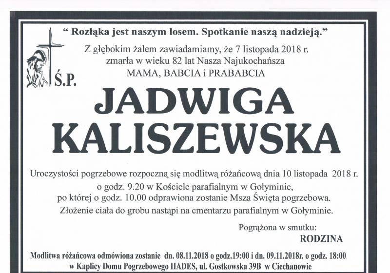 Jadwiga Kaliszewska