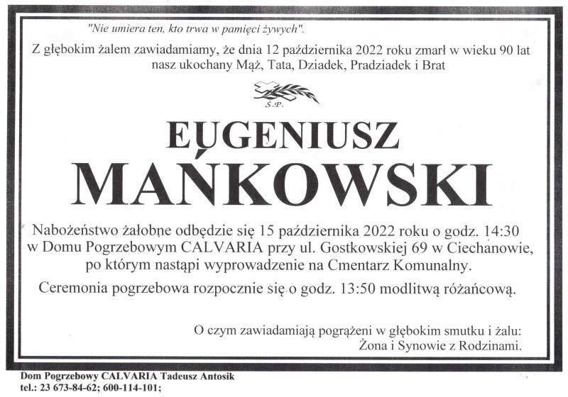 Eugeniusz Mańkowski
