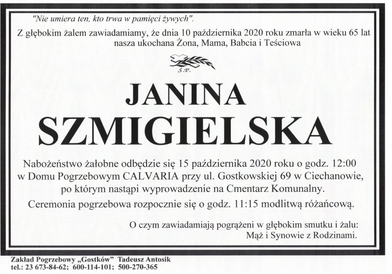 Janina Szmigielska
