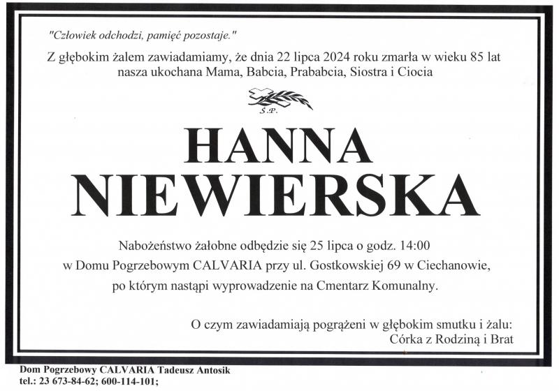 Hanna Niewierska