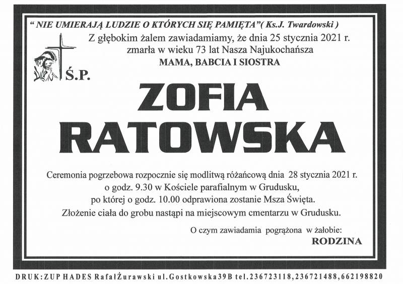 ZOFIA RATOWSKA