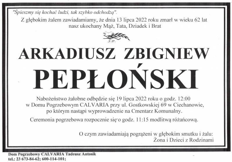 Arkadiusz Zbigniew Pepłoński