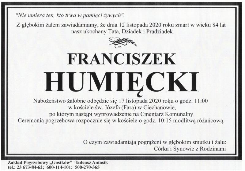 Franciszek Humięcki