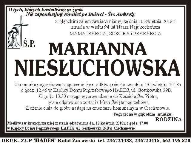 MARIANNA NIESŁUCHOWSKA