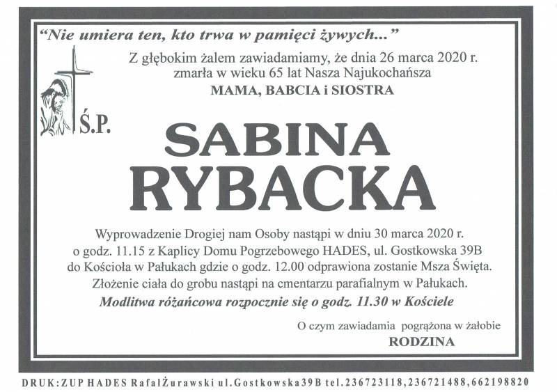 SABINA RYBACKA