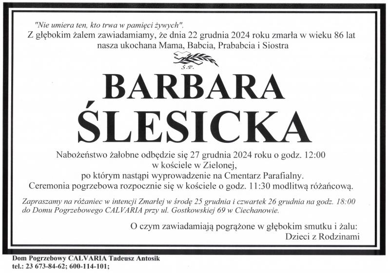 Barbara Ślesicka