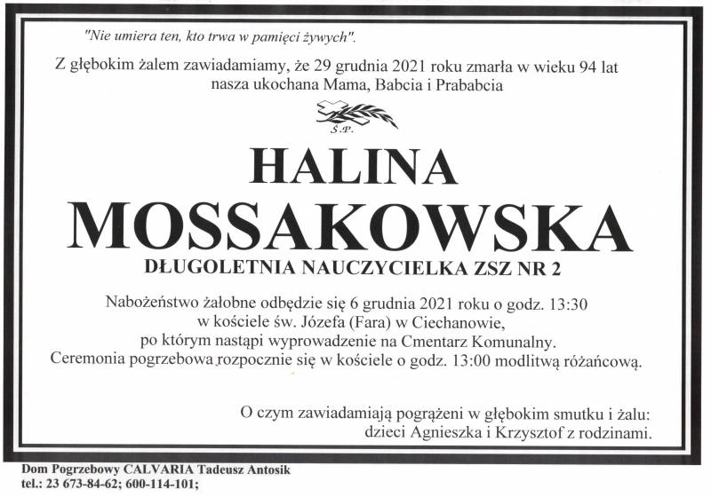 Halina Mossakowska