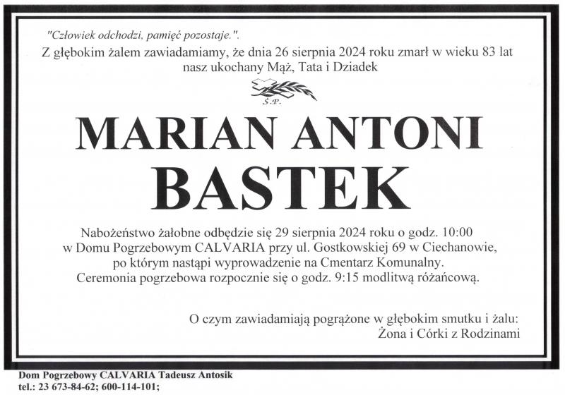 Marian Antoni Bastek