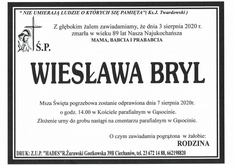 WIESŁAWA BRYL
