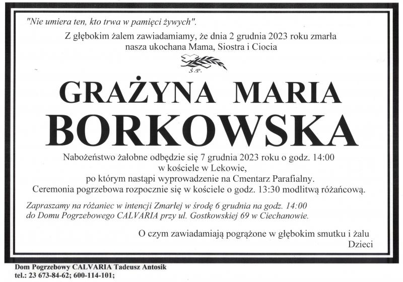 Grażyna Maria Borkowska