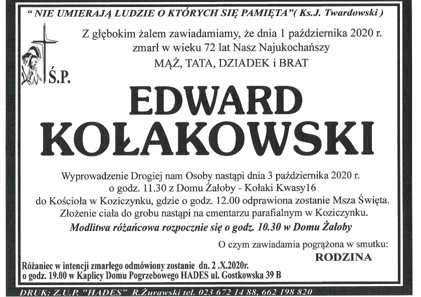 EDWARD KOŁAKOWSKI