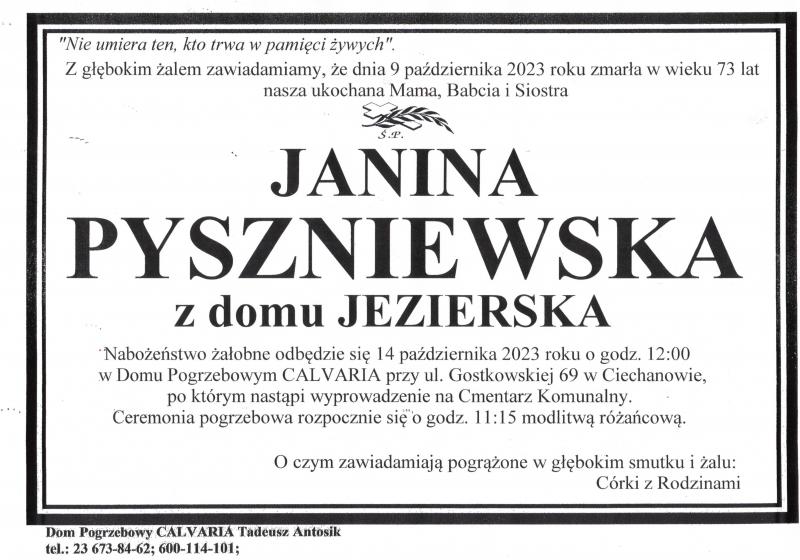 Janina Pyszniewska