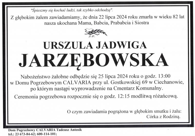 Urszula Jadwiga Jarzębowska