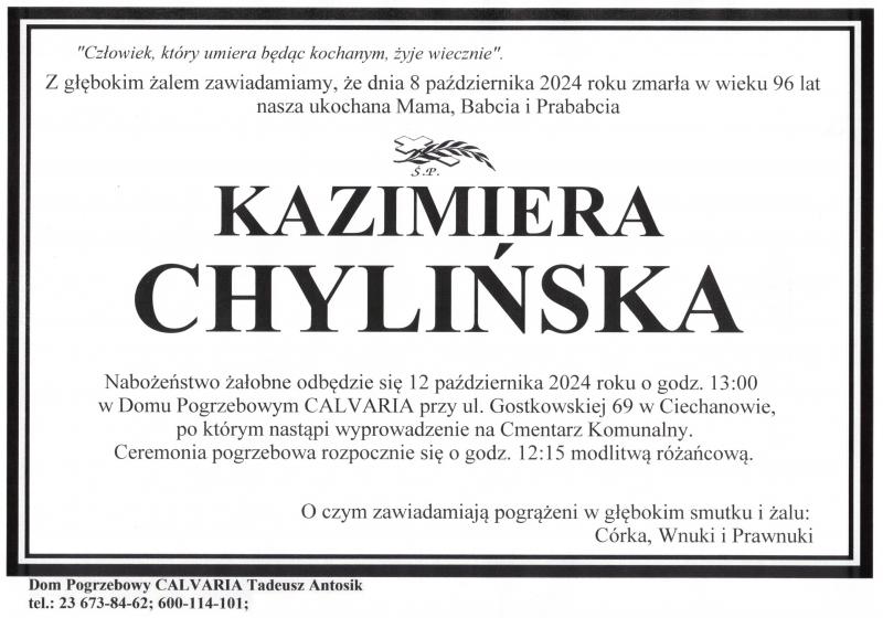 Kazimiera Chylińska