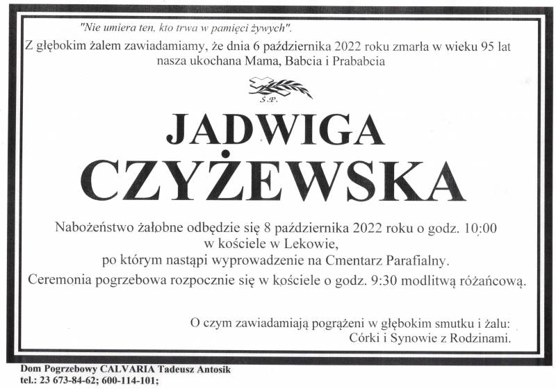 Jadwiga Czyżewska